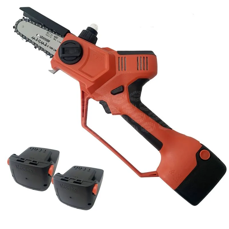 Magma E 100 LM Stocker mini sega potatore a batteria con taglio da 80mm