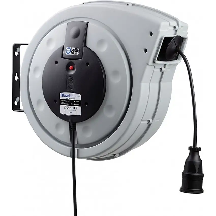 MAVEL Roll Mega Avvolgicavo Elettrico 35+2 Metri - 230 Volt