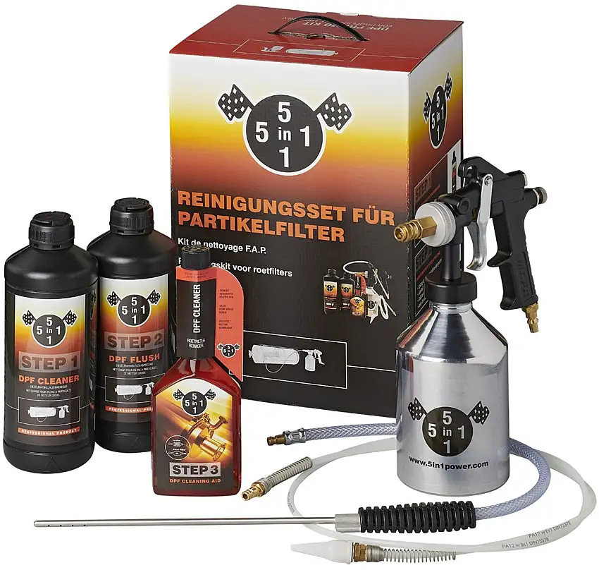 5in1 Kit Pulizia Filtro Antiparticolato