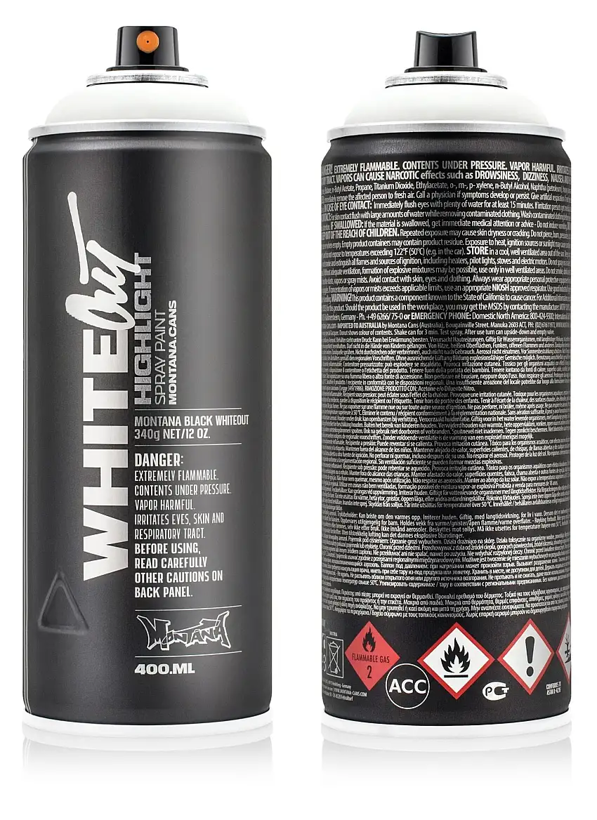 Montana BLACKOUT Bomboletta Bianco Opaco - 400ml