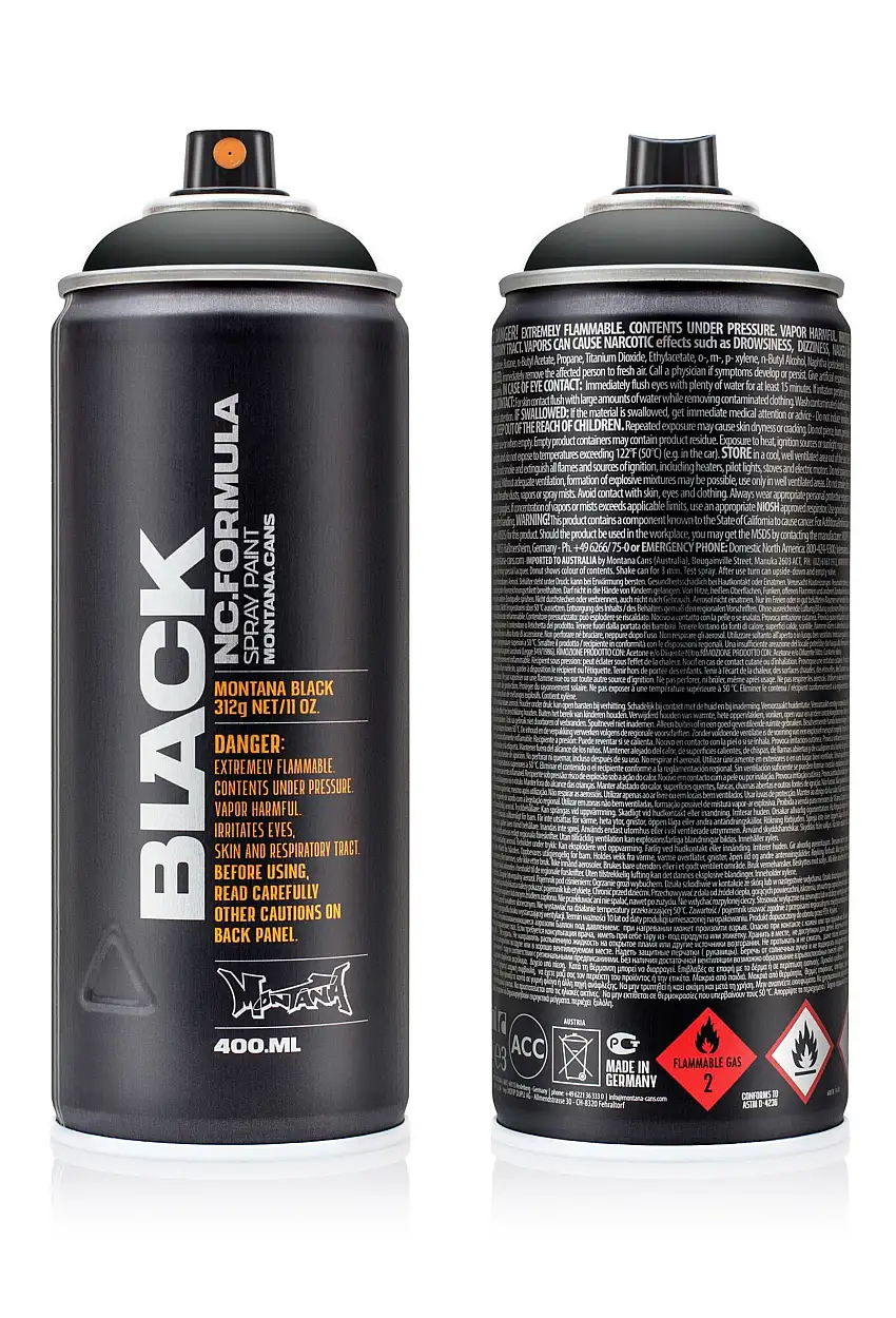 Montana BLACK 9001 Black - 400ml