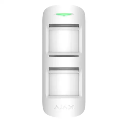 Ajax Rivelatore antifurto di movimento wireless per esterni Bianco con antimascheramento PetImmune
