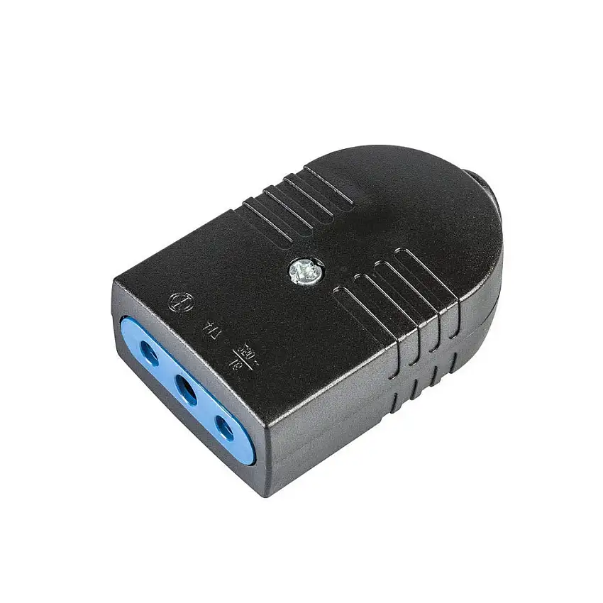 Presa Elix 10A 2 Poli + Terra 464.1 Nera - Polypool
