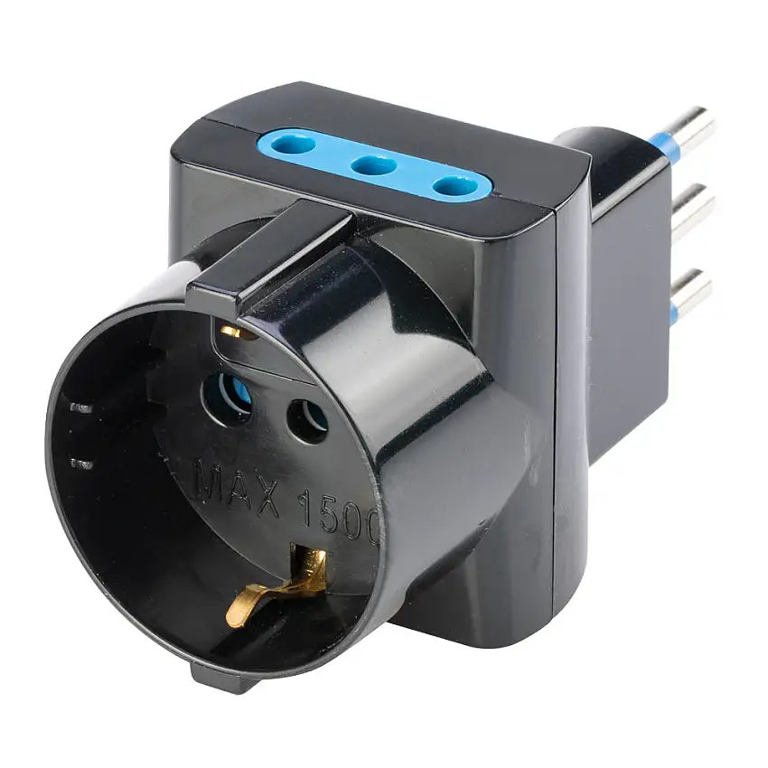 Adattatore Triplo S10-P Plur. 2P+T N, Polypool