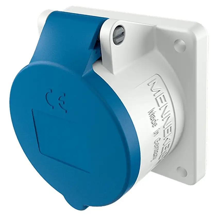 Presa dritta 16A 2P+T 220V grado IP44 Mennekes