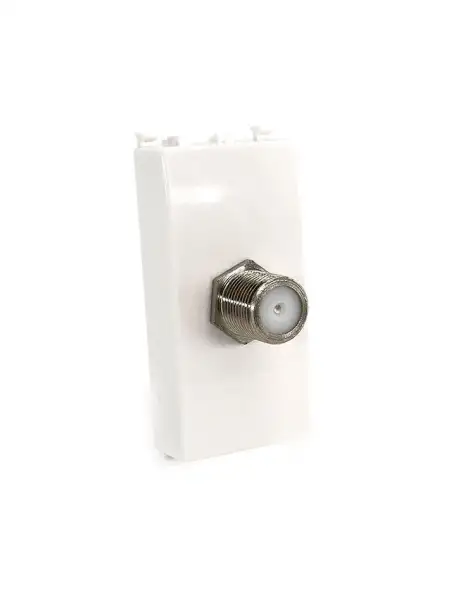 625b Presa Tv a Vite Satellitare da Incasso Bianca Compatibile con Vimar plana 14318