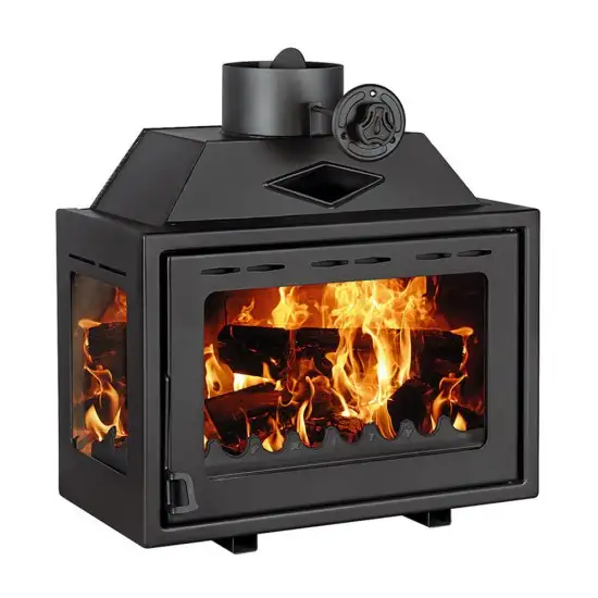 Inserto camino a legna Prity O, Left,10kw