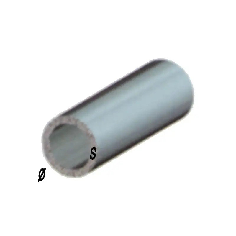 Profilo alluminio h.2 tondo vuoto 12x1 argento