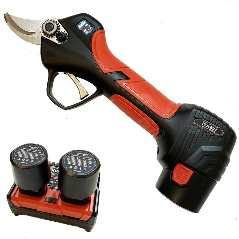 PS 22 23 Blue Bird Forbice per potatura a batteria con doppia batteria e caricatore PS 22-23