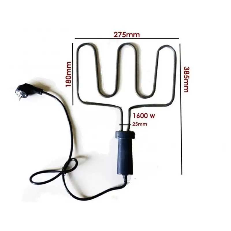 RESISTENZA BISTECCHIERA PIASTRA ELETTRICA 1600W SPIEDINA Con manico TREVI - DICT