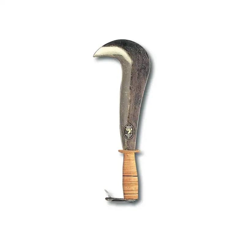 Roncola solita cm.28 manico cuoio angelo b.