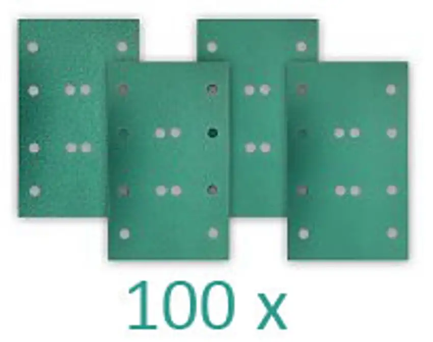 RUPES HQ400 Fogli Abrasivi 80x130mm Varie Grane - 100pz