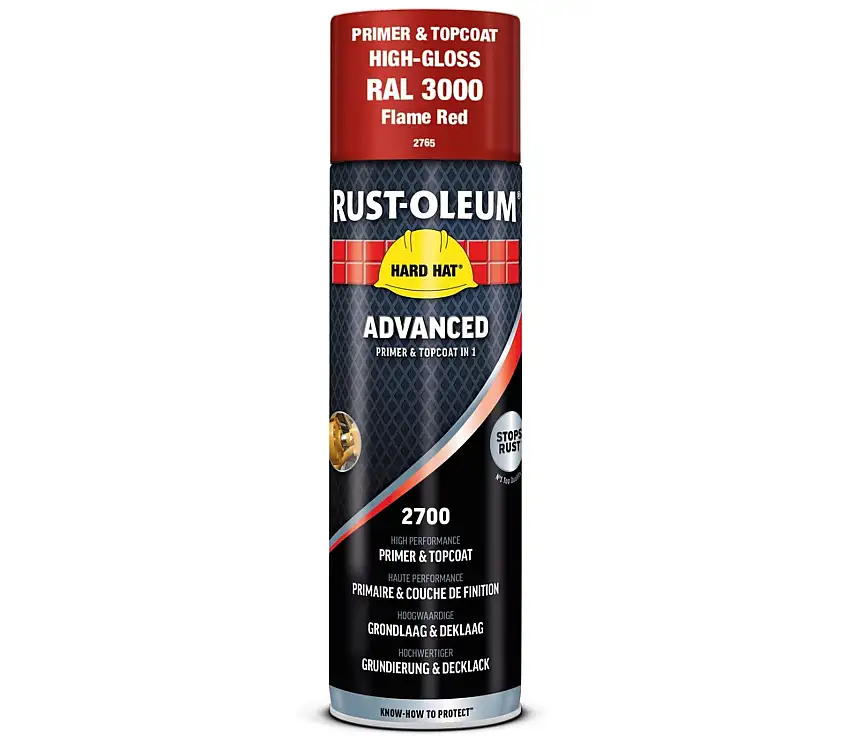 Rust-Oleum Bomboletta Primer e Vernice 2in1 RAL3000 - Rosso Fuoco 500ml