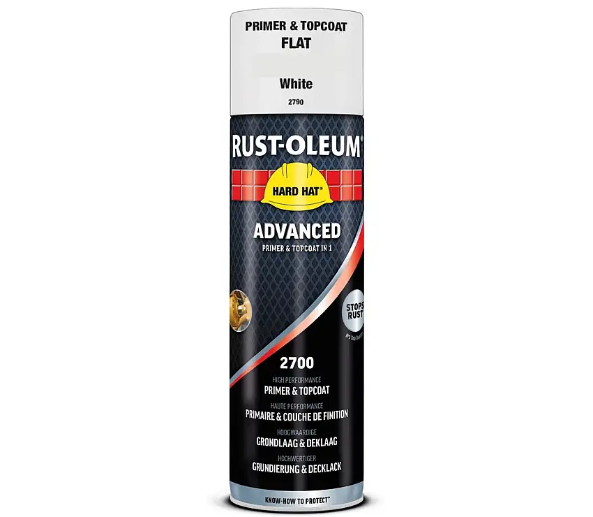 Rust-Oleum Bomboletta Primer e Vernice 2in1 RAL9010 - Bianco Puro Opaco 500ml