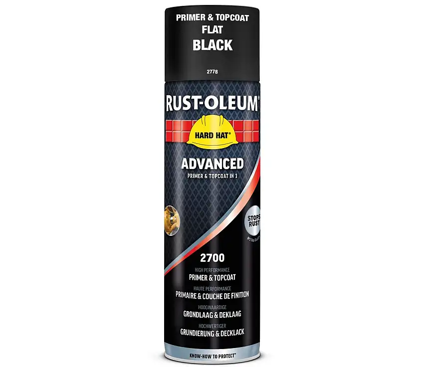 Rust-Oleum Bomboletta Primer e Vernice 2in1 RAL9005 - Nero Intenso Opaco 500ml