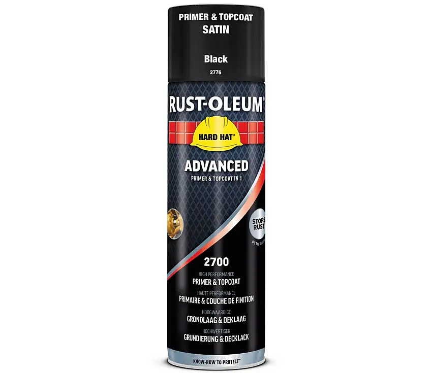 Rust-Oleum Bomboletta Primer e Vernice 2in1 RAL9005 - Nero Intenso Semi-Lucido500ml