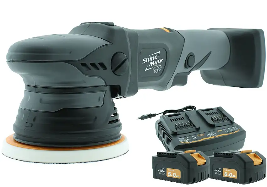 ShineMate Lucidatrice Eccentrica a Batteria Ø125mm - Completo
