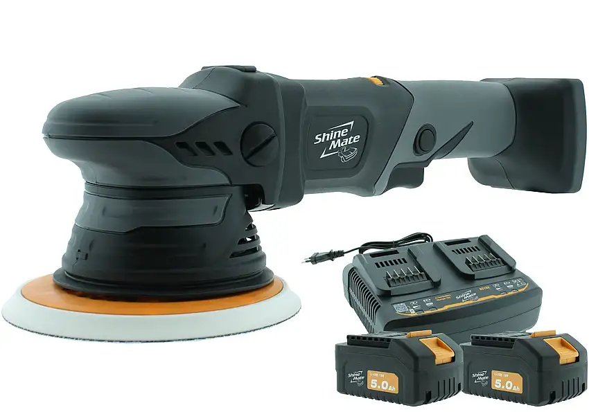 ShineMate Lucidatrice Eccentrica a Batteria Ø150mm - Completo
