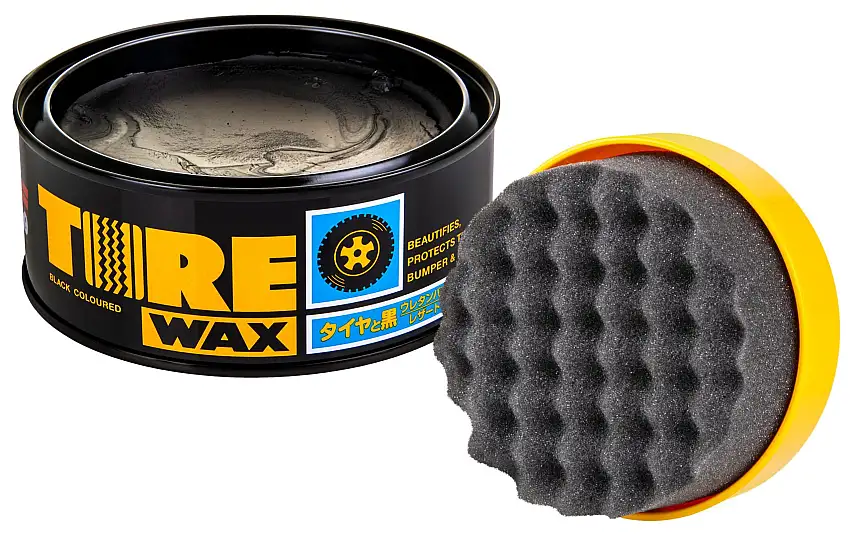 Soft99 Tire Black Wax + Tampone Applicatore 170 Grammi