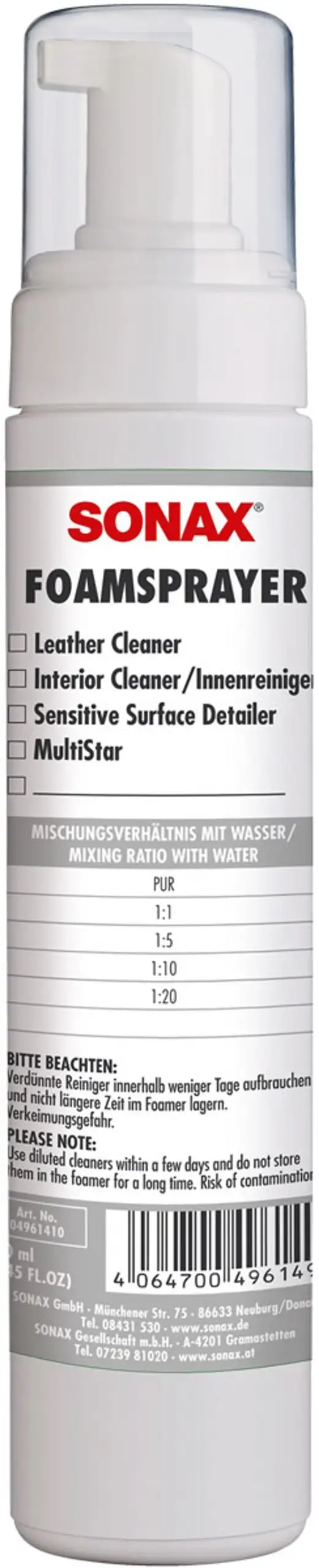 SONAX Spruzzatore Sprayer 250ml