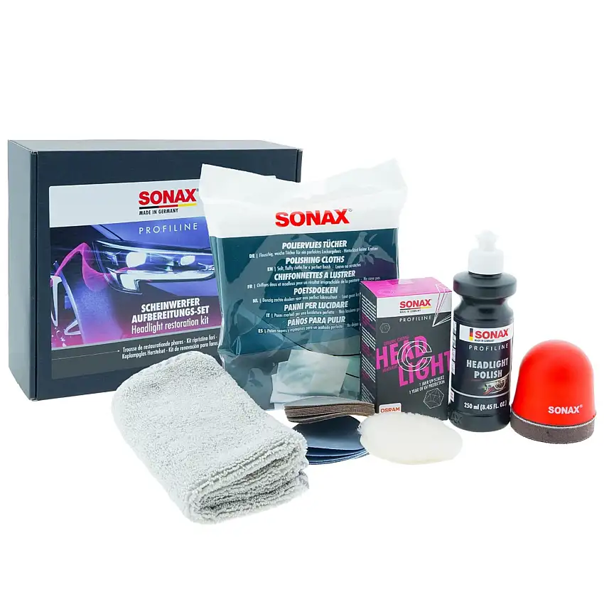 SONAX PROFILINE Kit Riparazione Fari 26pz