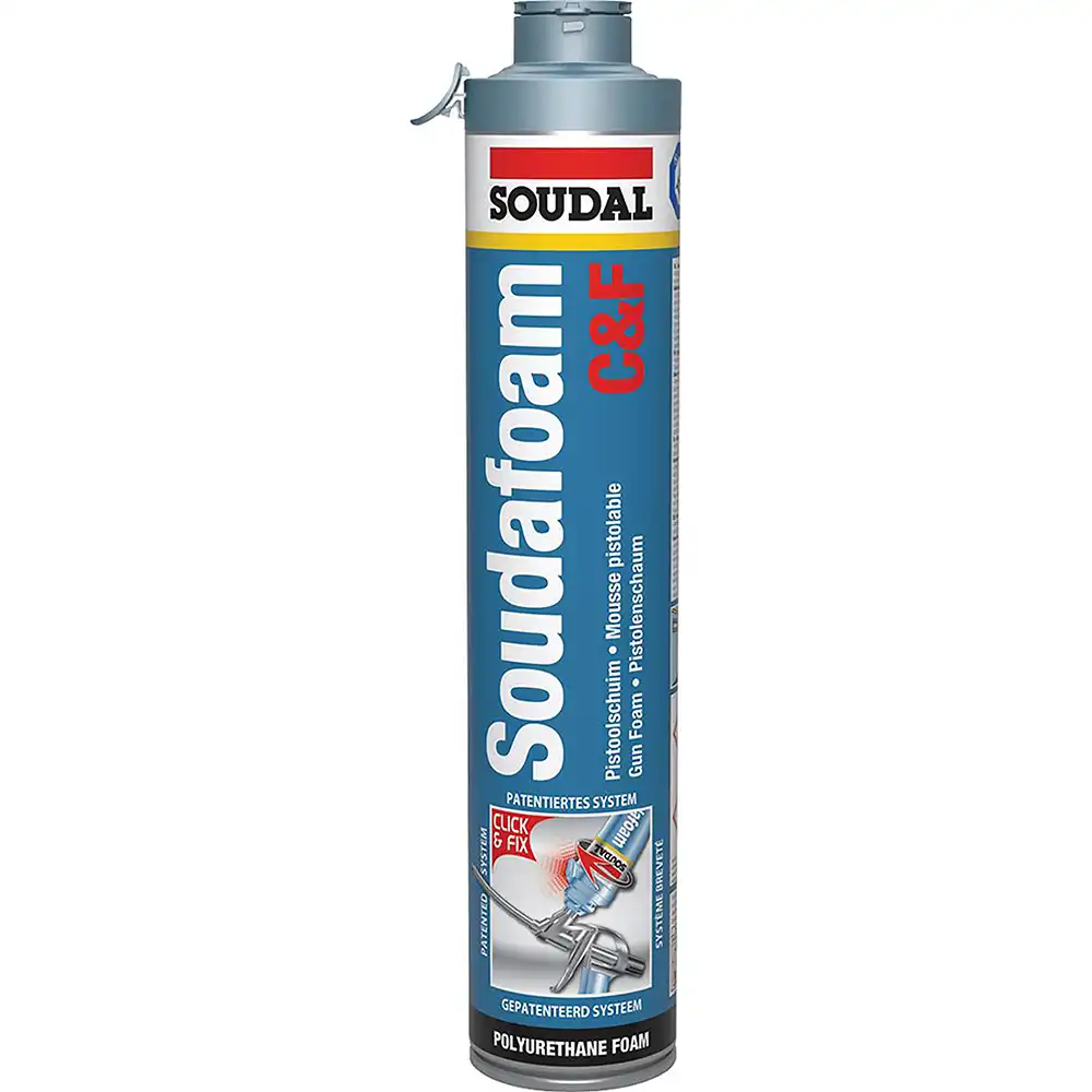Soudal - Soudafoam Click & Fix - Schiuma per pistole Pur/Schiuma isolante - 750ml