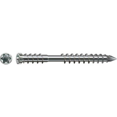 Spax-D - Viti per decking - Testa cilindrica Torx 25 - 5 x 40 mm - Filettatura parziale - Acciaio inox (200 pezzi)