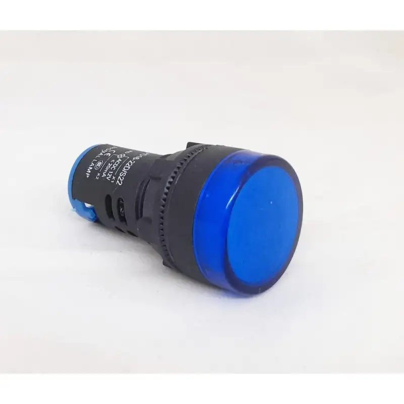 Spia da pannello in plastica 220V blu morsetti a vite 22MM