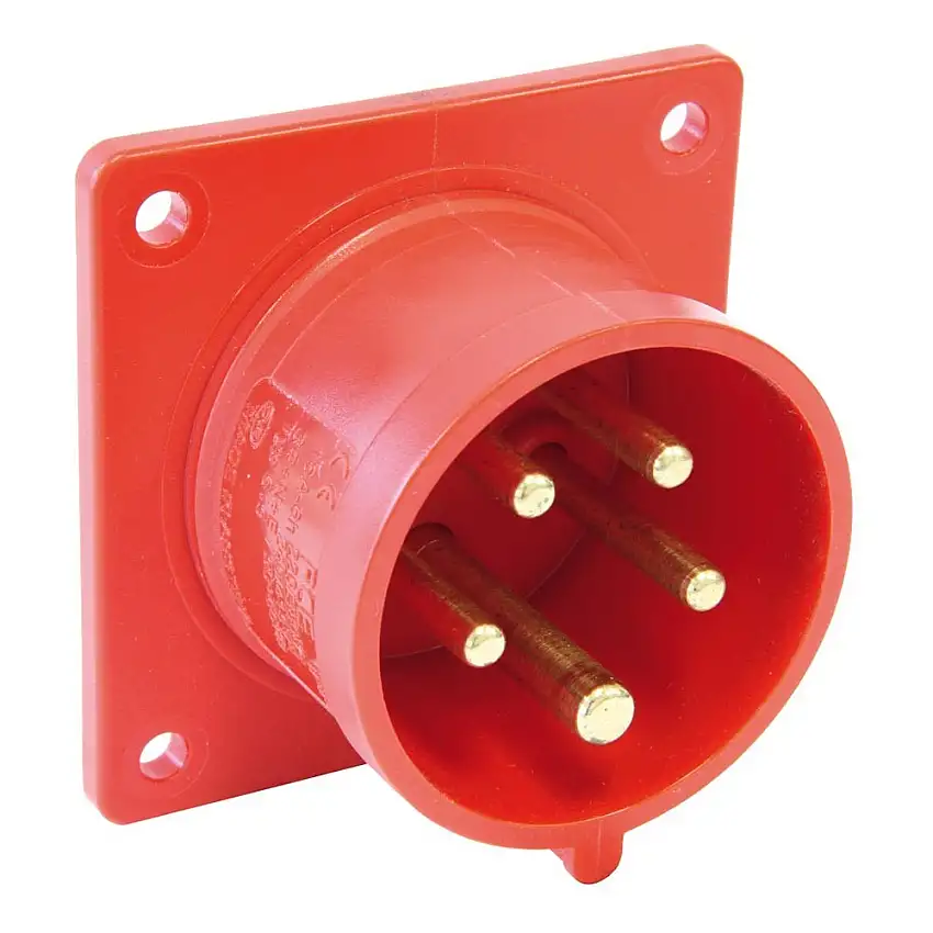 Spina pannello dritta 32A 3P+N+T 400V IP44