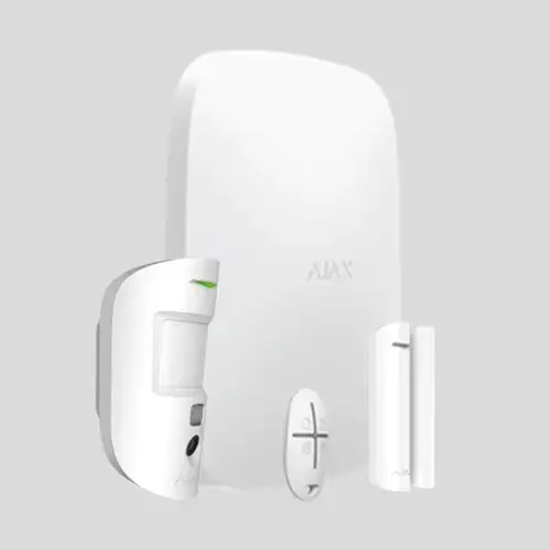 Ajax Kit con centrale dual sim 2G, ethernet con videoverifica