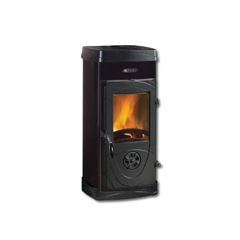 Stufa a legna Super Junior Nera 5,0kw - cm.36x42x77H