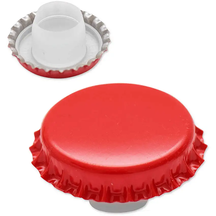 Tappo a corona per fermentazione Birra Ø 29 mm con sottotappo Bidoul lungo 200 pezzi