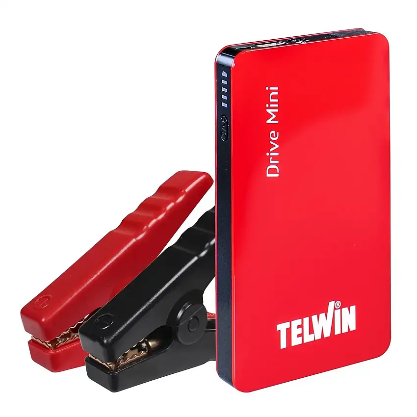 TELWIN Drive Mini LiPo Avviatore Portatile Ultracompatto e Power Bank 500A