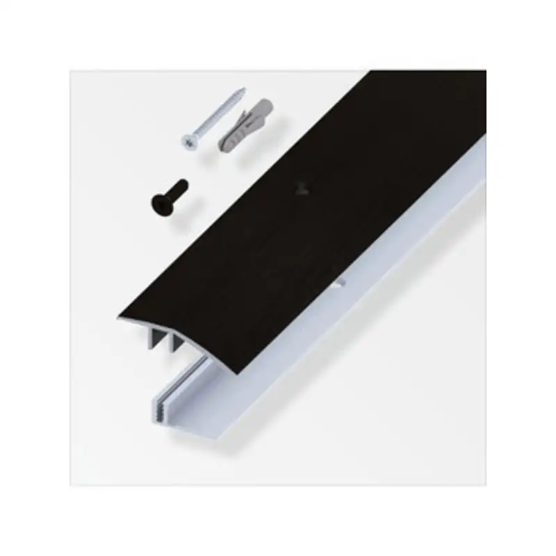 TERMINALE A SCIVOLO PER PARQUET NERO SPAZZ. 100 CM