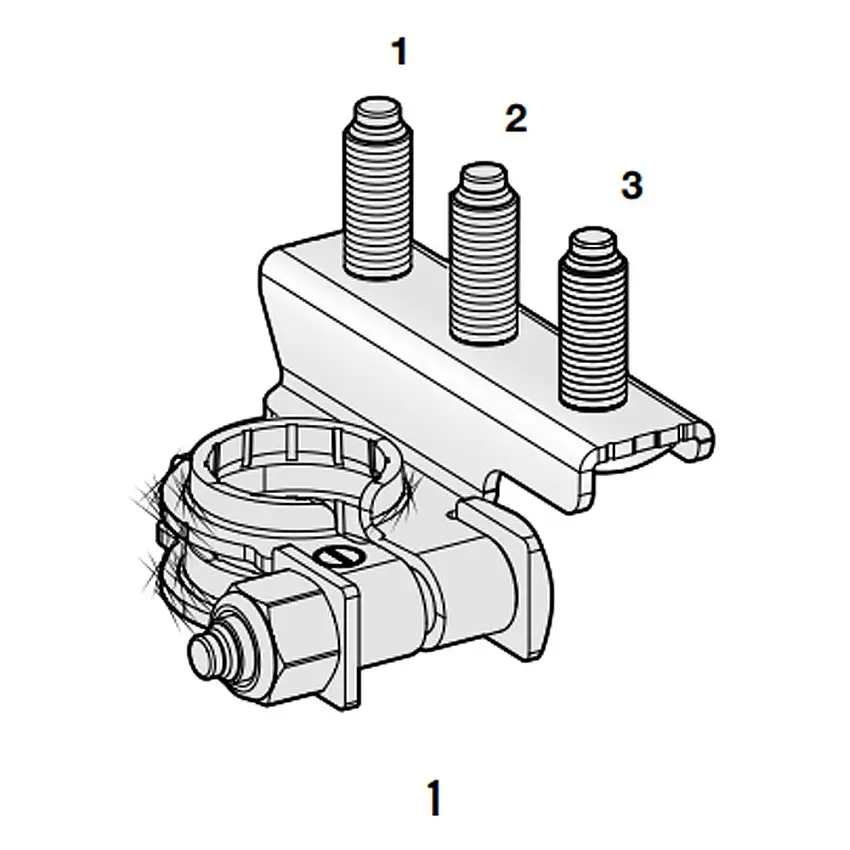 Terminale batteria posizione destra M8, M6, M8 Mta