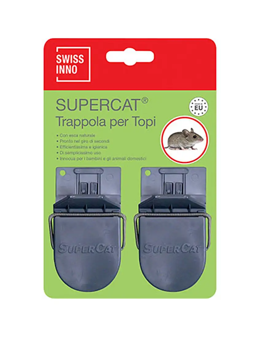 TRAPPOLA TOPI SUPERCAT MINI SWISSINNO PLASTICA CM 9 CFPZ 2