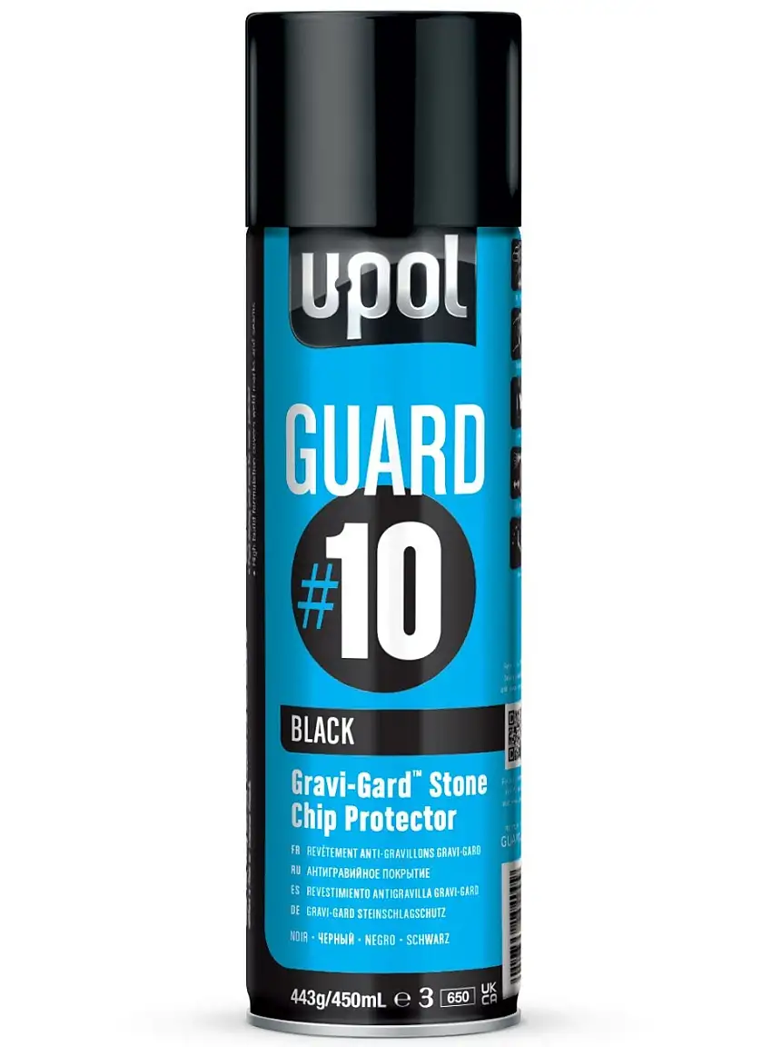 U-POL Rivestimento Antipietrisco Spray - Nero 450ml