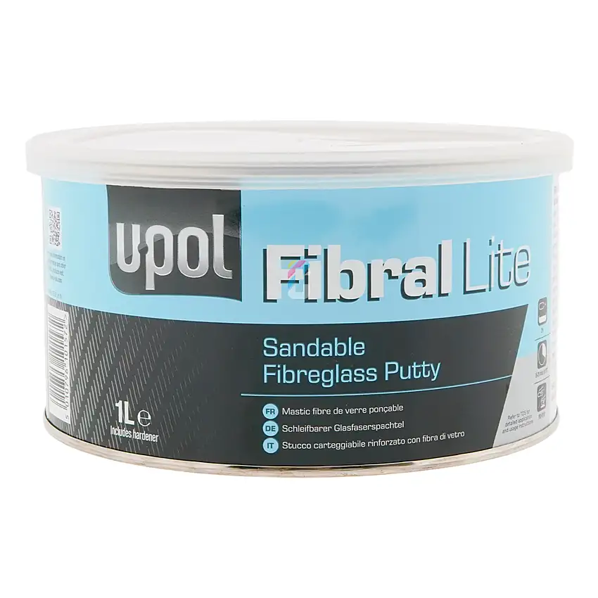 U-POL Fibral Lite 2K Stucco per fibre di vetro 1 litro + indurente
