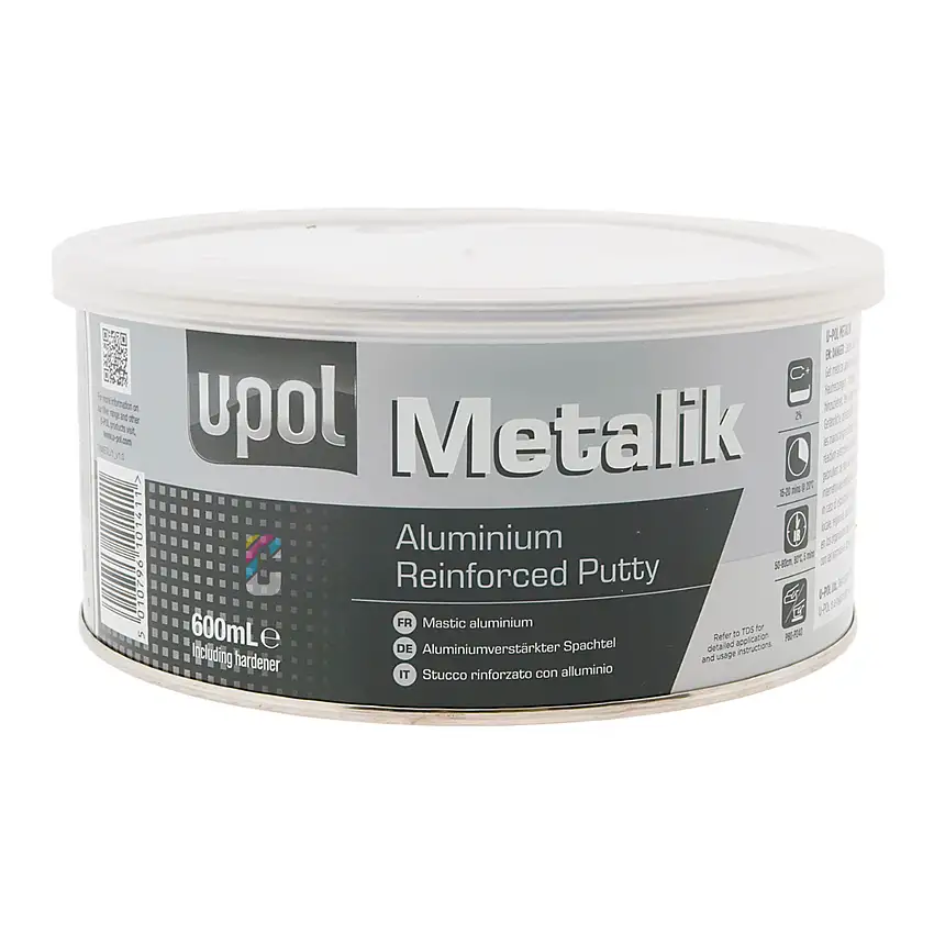 U-POL Metalik 2K Alluminio Stucco 600 ml + Induritore