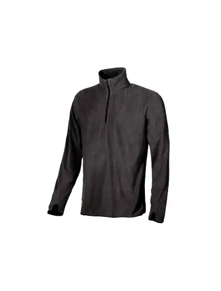 ugu ey041bc-xl artic maglia black carbon a mezza zip in micropile