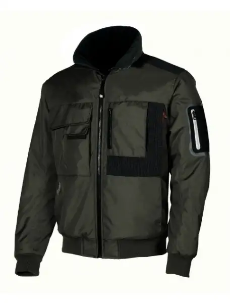 bomber grey graphite robusto con maniche staccabili idrorepellente e con interno in micropile UGUHY108GG-2XL