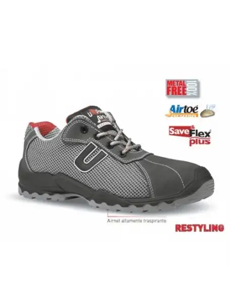 scarpe con tomaia airnet traspirante in pelle scamosciata fodera wing tex a tunnel traspirante puntale in airto UGURR20016-43