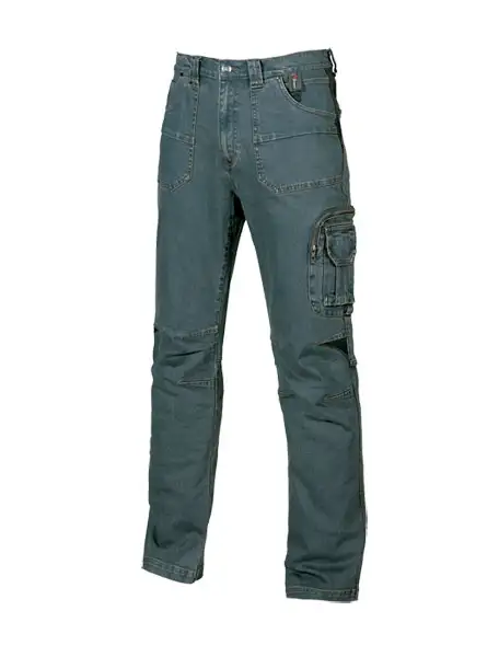 pantalone rust Jeans in tessuto jeans stretch 2 ampie tasche anteriori con soffietti tecnici stretch UGUST071RJ-52