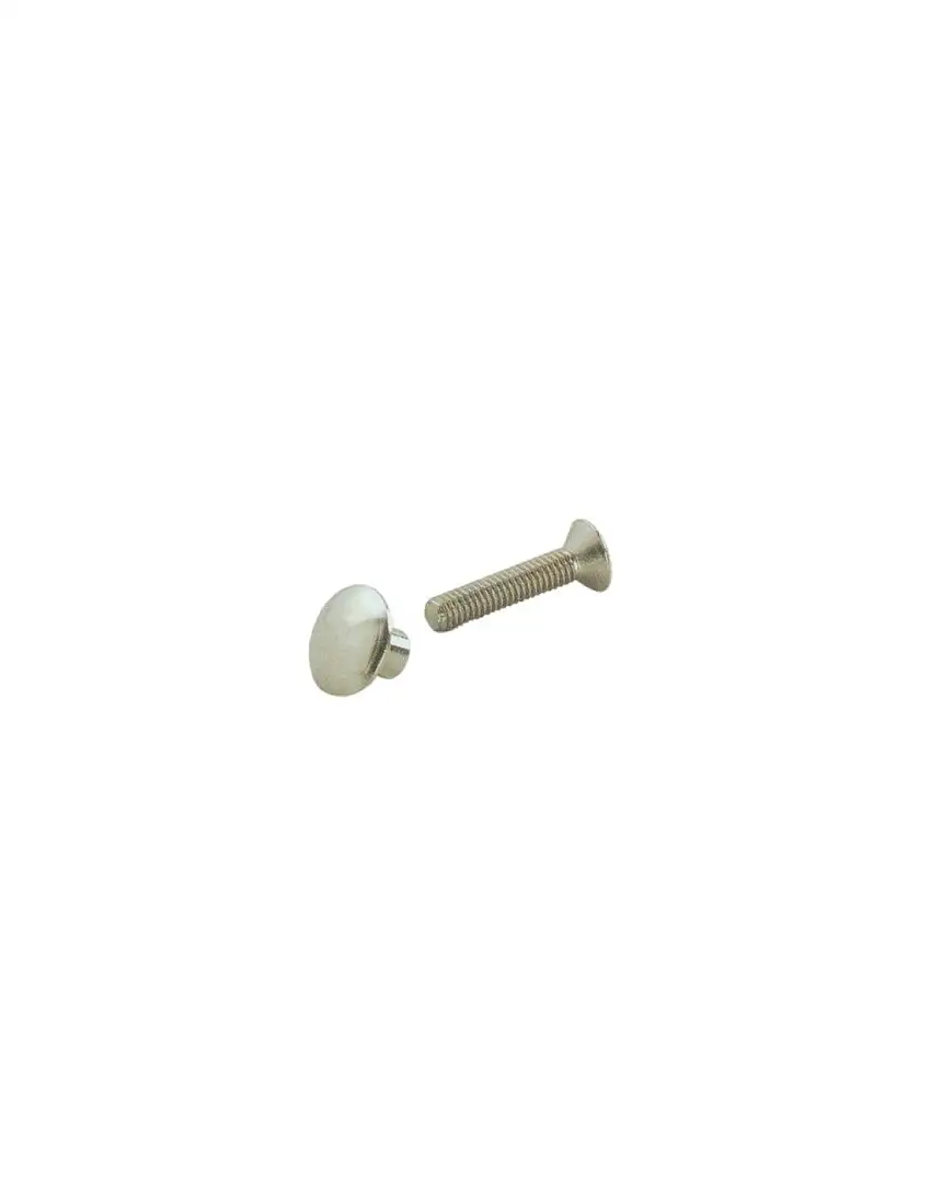 VITE SEDIA OTTONE NICHELATO + BORCHIA VITE M 4 MM 30 CFPZ100