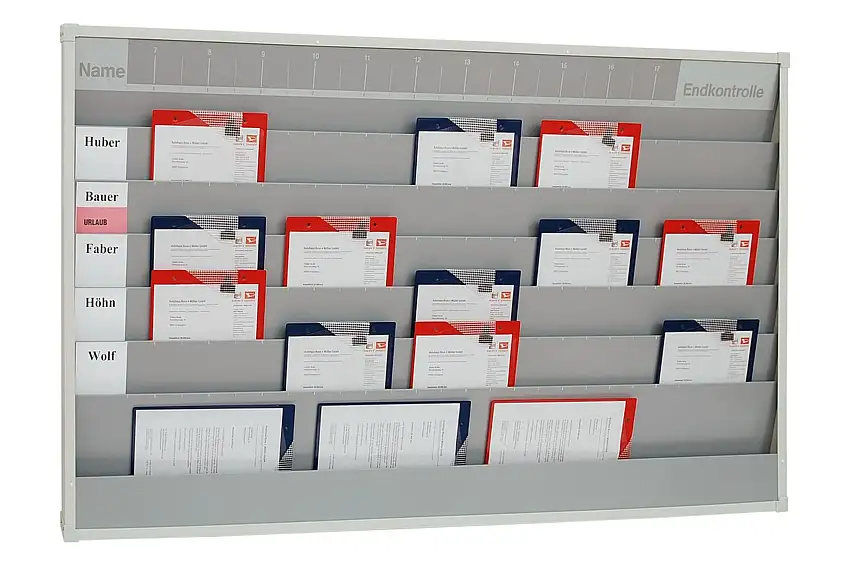 Quadro Pianificazione Ordini Lavoro - 5 File e 6 Slot