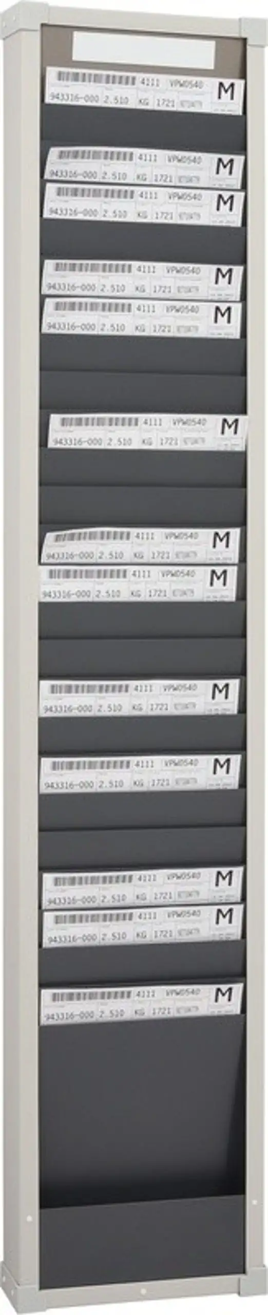 Quadro Pianificazione Ordini Lavoro Con 1 Righe e 25 Slot