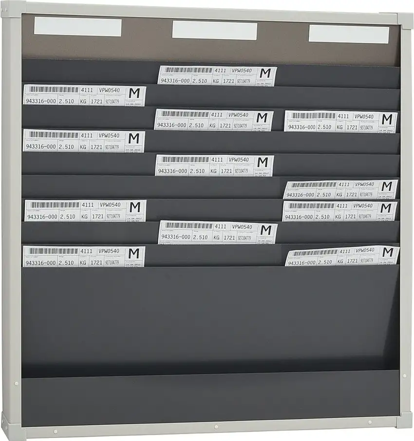 Quadro Pianificazione Ordini Lavoro Con 3 Righe e 10 Slot