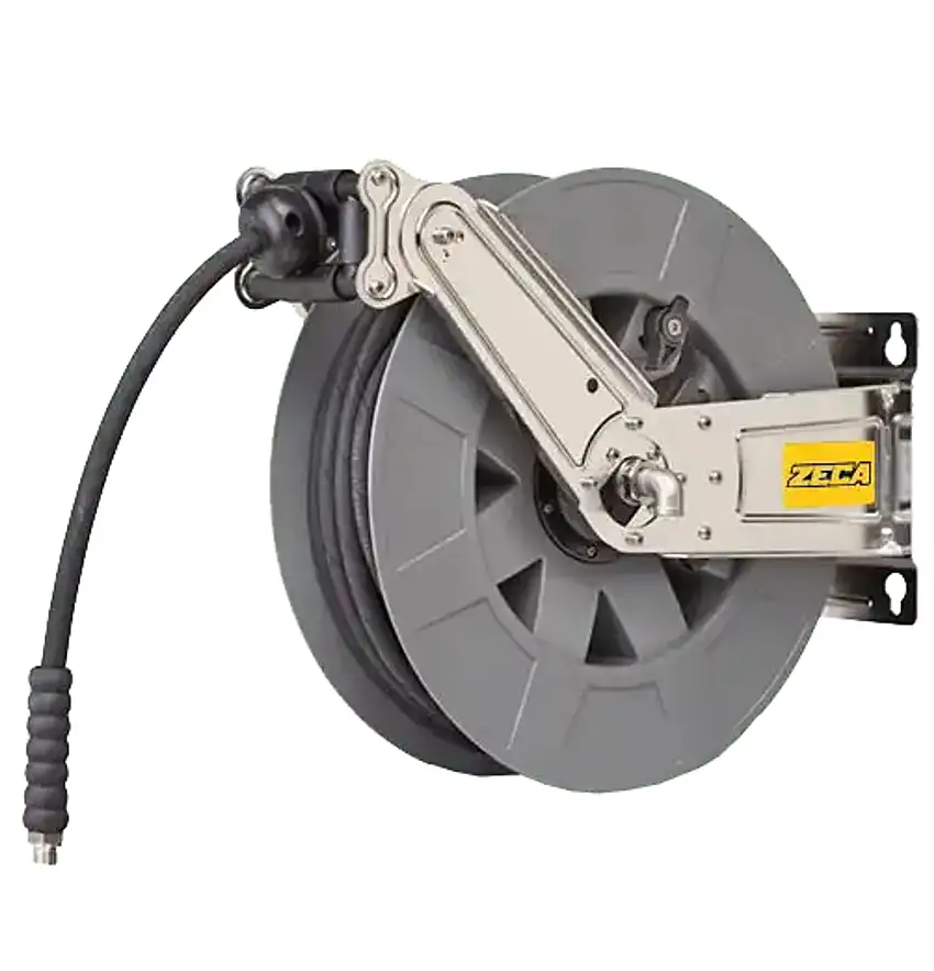 ZECA 8406 Avvolgitubo Automatico Inox 10mm - 18 Metri
