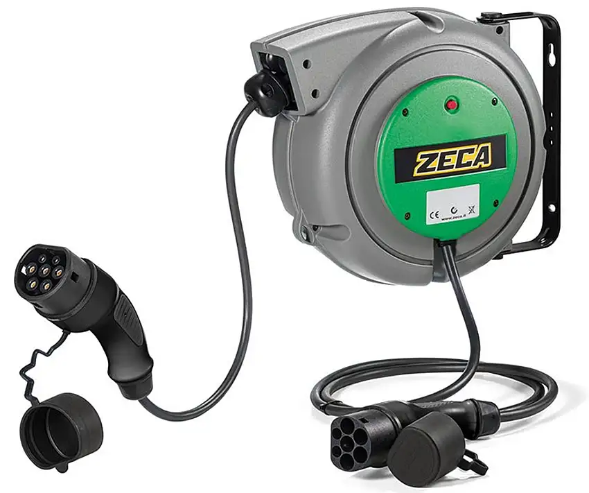 ZECA EV3161 Avvolgicavo Per Auto Elettriche - Tipo 1
