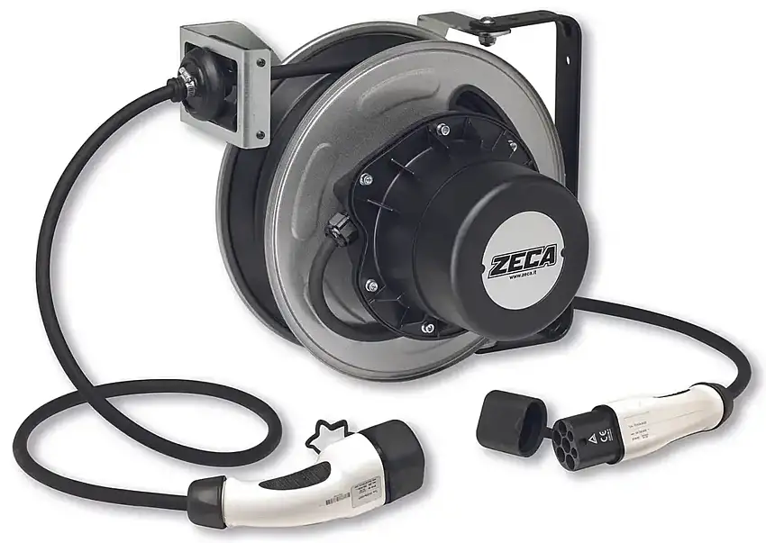 ZECA 1F 32A Avvolgicavo Per Auto Elettriche - Tipo 2 (M) e Tipo 1 (V)